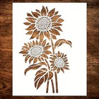 Garden Fence Large Flower Stencils - Reusable Floral Stencil Diy Decoration F   