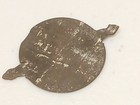 Antique Vintage Picnic Twist Tobacco Tag Tin Pin Badge Litho American Tobacco Co