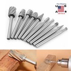 Tungsten Carbide Burr Bit Set For Dremel Rotary Tool Cutting Carving Routing Bur