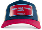 John Hatter   Co Mary Freaking Poppins Red   Navy Adjustable Trucker Cap Hat