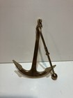 5  Vintage Antique Style Brass Boat Anchor And Solid Brass Chinese Dinner Bell