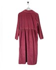 Vintage Studio Ease Corduroy Dress Size 10 Burgundy Button Front Cottagecore