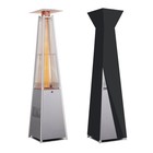 87  48 000 Btu Pyramid Commercial Outdoor Lp Propane Gas Patio Heater With Wheel