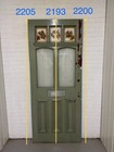 Reclaimed Old Victorian Edwardian Stained Glass Door 2205 2193 2200 X 910mm