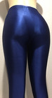 Vtg Hanes Her Way Blue Shiny Nylon Spandex Dance Leggings M