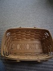 Longaberger 1995 Large Basket 10  X 7  At Top    5 5  Tall 2 Swivel Handles