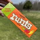 Vintage 1980 s Willy Wonka Runts Candy Box W candy - Candy Offer Coupon - 1985