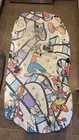 Vintage Disney Mickey Minnie Donald Daisy Fitted Sheet Twin Size Film Strip
