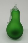 Murano Decorative Blown Green Glass Pear