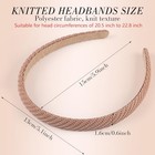  6 Pack Trendy Headbands For Thicker Hair  Non Slip 0 6 Inch Thin Knitted 