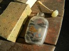 Chinese Inside-painted Snuff Bottle  Landscape With People  With Box