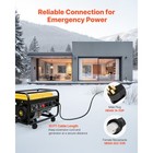 30 50 Amp 10 15 35 50 75ft Generator Cord With Power Inlet Box Nema 14-50p