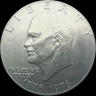 1976 P Eisenhower Type 2 Dollar About Uncirculated Us Mint Coin Au Ike