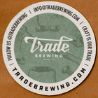 Trade Brewing  Beer Coaster Napa Ca