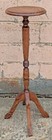 Vintage Antique Old Solid Oak Wood Wooden Table Lamp Plant End Hall Table Stand
