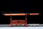 31  monkey King Carbon Steel Chinese Tang Dynasty Sword Red Wood Handle Scabbard