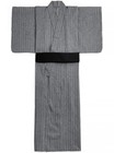 Japanese Summer Kimono Yukata Robe Shijira Weave Yukata And Obi Set  Men s Sizel