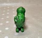 Vintage Chinese Emerald Green Glazed Foo Dog Candle Holder Ceramic Guardian Lion