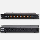 Pyle Pro 8 Outlet Rack Mount Power Supply Center With Each Outlet Switch