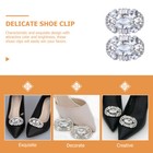 2pcs Crystal Shoe Clips Removable Shoe Clips Shoe Buckles High Heel Shoes Buckle