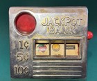Vtg Reno Nevada Casino Slot Machine Jackpot Bank Toy One Armed Banker Bandit