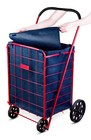 Folding Shopping Cart Liner Rolling Utility Trolley Grocery Basket Waterproof