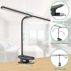Led Reading Light With Clip Desk Lamp 48 Leds 2600mah Usb Rechargeable Black