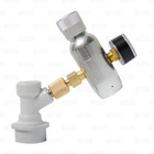 Mini Co2 Regulator Corny Keg Charger With Gauge And Keg Coupler   10 Cartridges