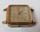 Vintage Mens Swiss Resnie 7 j Wristwatch 10k Gold Filled Bezel Manual Wind   