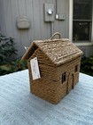 Woven House-shaped Storage Basket With Lid Target Bullseye Playground Nwt 2026