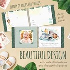 Baby Memory Book   Scrapbook - Milestone Keepsake Record   Photo Album - 