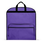 60  Foldable Garment Bag Suits Cover Dresses W Front Pocket Purple
