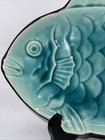 Japanese Ceramic Blue Glaze Fish Platter Trinket Dish