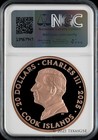 2025 Cook Islands  20 3oz Silver Dunescape Red Gold Colored Ngc Pf70 Fr