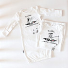 Baby Sleeping Gowns Cotton  Pair Of Two-2  Many  made In Europe deluxe hand Made