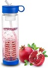 Clear 40oz Filter Water Bottle With Fruit Infuser For Outdoor Hydration