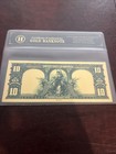  10 Bison Gold Foil Banknote Coa