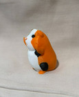 New 3d Fat Guinea Pig Printed Double Pointing Middle Finger Joke Orange Black Wh