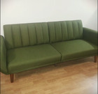 New 81 5   Contemporary Linen Futon Sofa Sleeper Bed Couch Loveseat Living Room