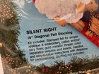 1993 Bucilla Silent Night 18  Felt Christmas Stocking Kit 83007 Complete Set