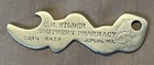 Early 1900   s Pharmacist Bottle Opener Ch Wilder Koplin Missouri Pharmacy Nude