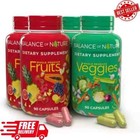 2 Pack  180 Fruits And 180 Veggies Whole Food Supplement With Superfood Sealed