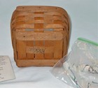 Sweet 1993 Longaberger Booking Collection Sweet Basil Basket-protector   Liner