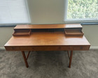 1970s Peter Lovig Nielsen For Dansk Teak Flip-top Partners Desk