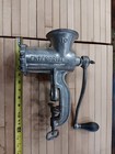 Vintage Enterprise 10 Tinned Cast Iron Hand Crank Meat Grinder