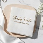 Personalized Baby Shower Napkins  Baby Announcement Napkins Klnas0054