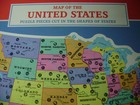 Vintage 1988 Jigsaw Puzzle United States   World Maps Milton Bradley New Sealed