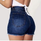 Women High Waisted Skinny Stretched Denim Short  Small Size