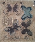 Butterfly Stamps Flowers Scrapbooking Butterflies Crafts Floral Stamp Messages