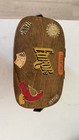 Vintage Hand Painted Houston Landmark Woven Sewing Basket Astroworld Nasa Rice